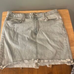Denim mini skirt